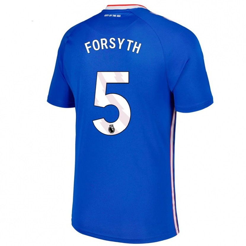 Danxen Donna Maglia Charlie Hamilton-Forsyth #5 Blu Bianco Kit Gara Away 2025/26 Maglietta