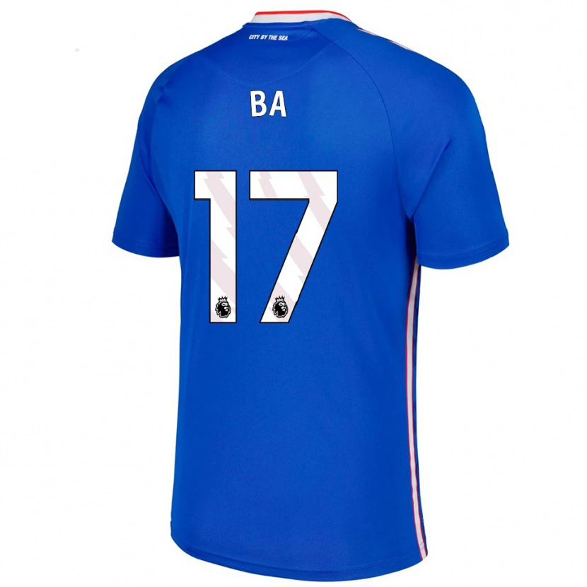 Danxen Donna Maglia Abdoullah Ba #17 Blu Bianco Kit Gara Away 2025/26 Maglietta