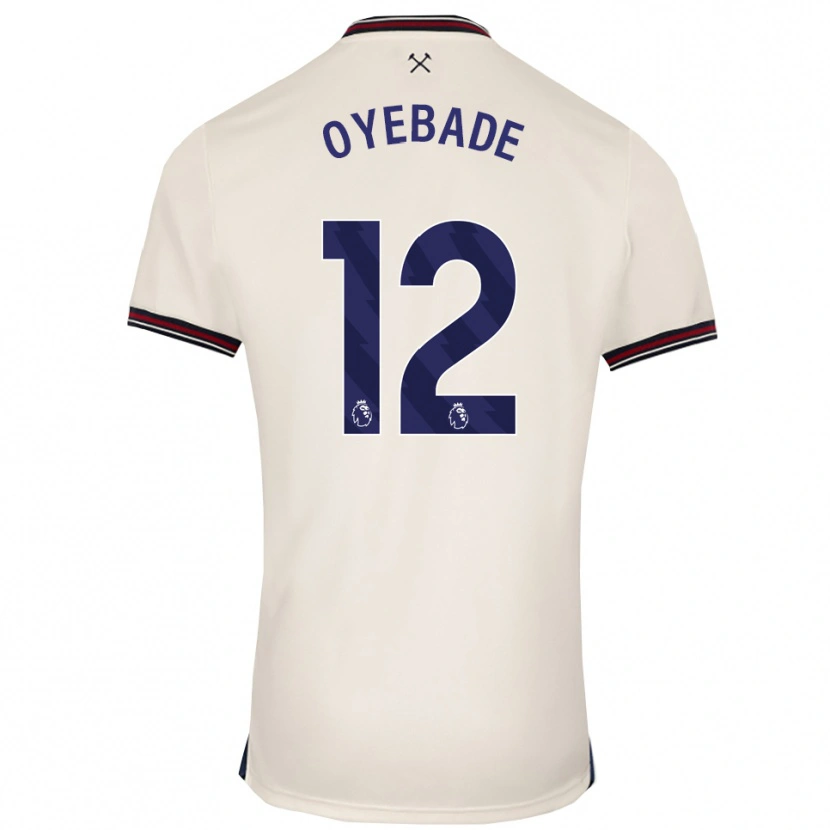 Danxen Donna Maglia Rayan Oyebade #12 Bianco Sporco Kit Gara Away 2025/26 Maglietta