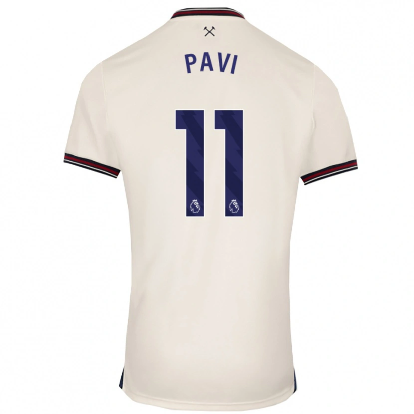 Danxen Donna Maglia Manuela Paví #11 Bianco Sporco Kit Gara Away 2025/26 Maglietta