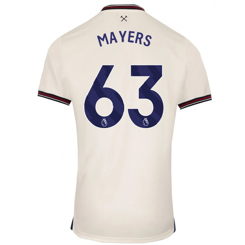 Danxen Donna Maglia Ezra Mayers #63 Bianco Sporco Kit Gara Away 2025/26 Maglietta