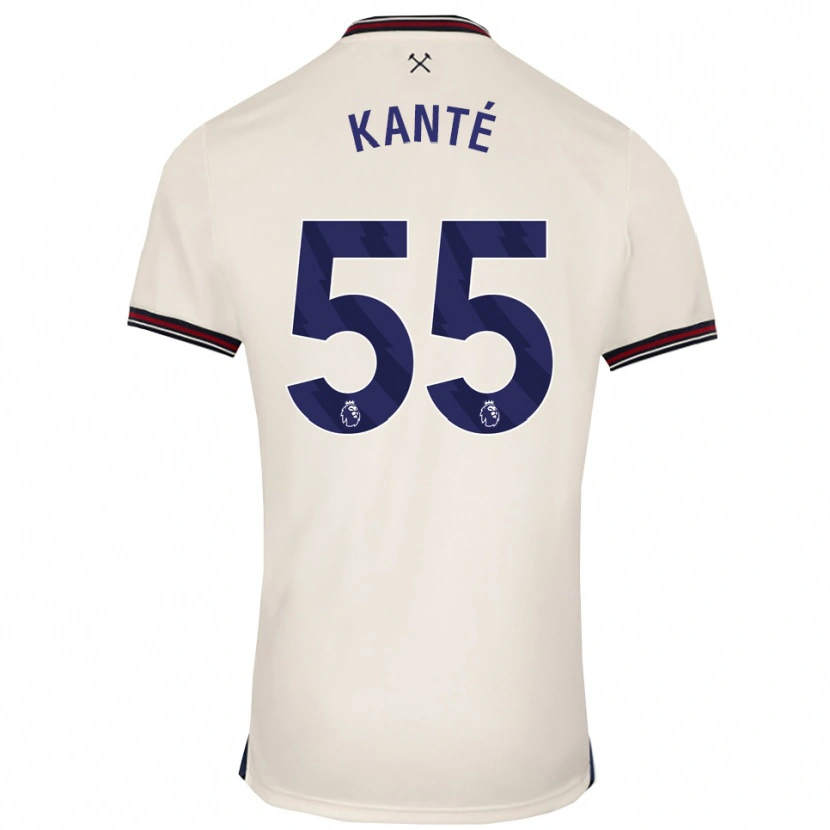Danxen Donna Maglia Mohamadou Kanté #55 Bianco Sporco Kit Gara Away 2025/26 Maglietta