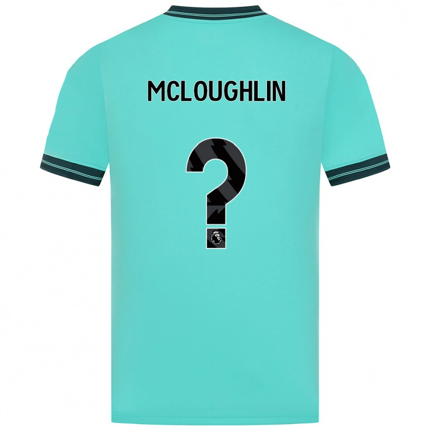 Danxen Donna Maglia Lee Mcloughlin #0 Azzurro Verde Kit Gara Away 2025/26 Maglietta