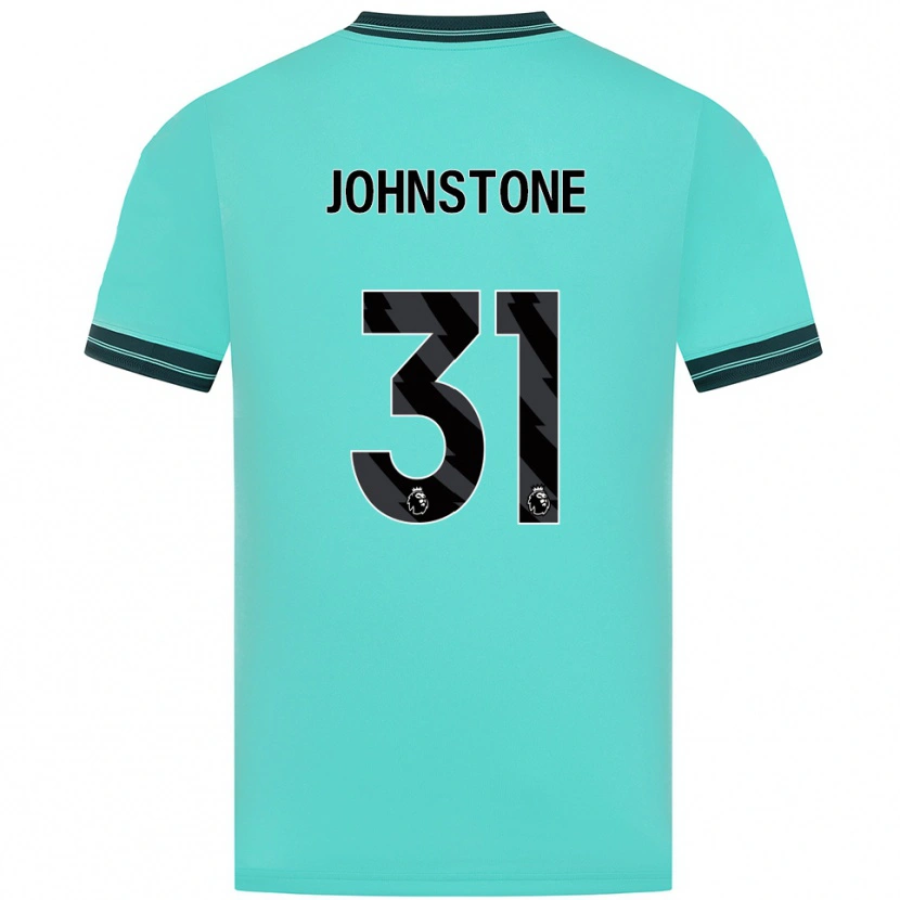 Danxen Donna Maglia Sam Johnstone #31 Azzurro Verde Kit Gara Away 2025/26 Maglietta