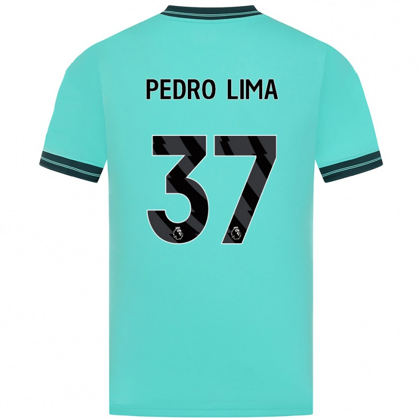 Danxen Donna Maglia Pedro Lima #37 Azzurro Verde Kit Gara Away 2025/26 Maglietta