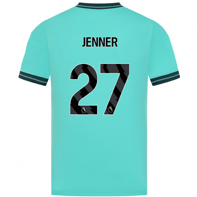 Danxen Donna Maglia Abbi Jenner #27 Azzurro Verde Kit Gara Away 2025/26 Maglietta