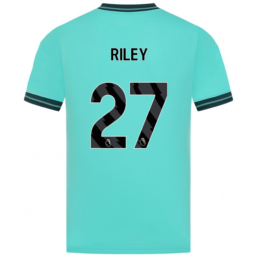 Danxen Donna Maglia Lauren Riley #27 Azzurro Verde Kit Gara Away 2025/26 Maglietta