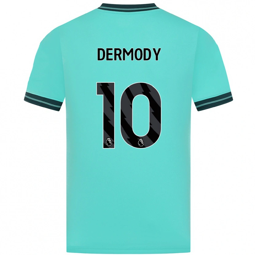 Danxen Donna Maglia Helen Dermody #10 Azzurro Verde Kit Gara Away 2025/26 Maglietta