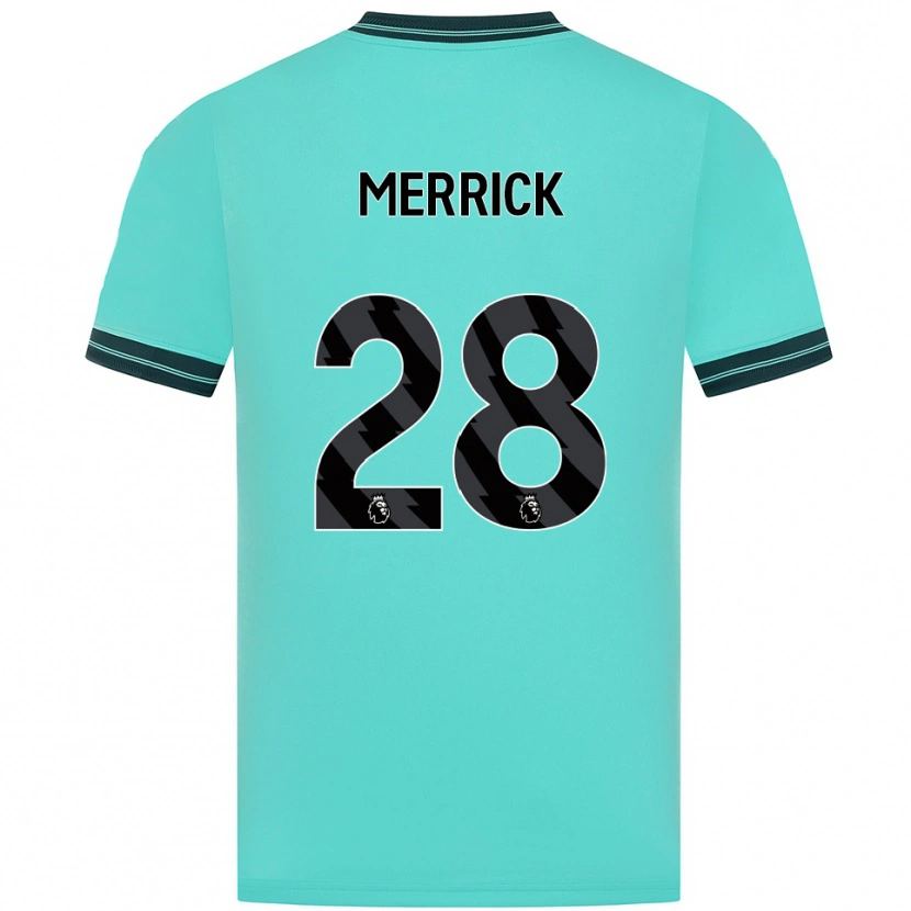 Danxen Donna Maglia Beth Merrick #28 Azzurro Verde Kit Gara Away 2025/26 Maglietta