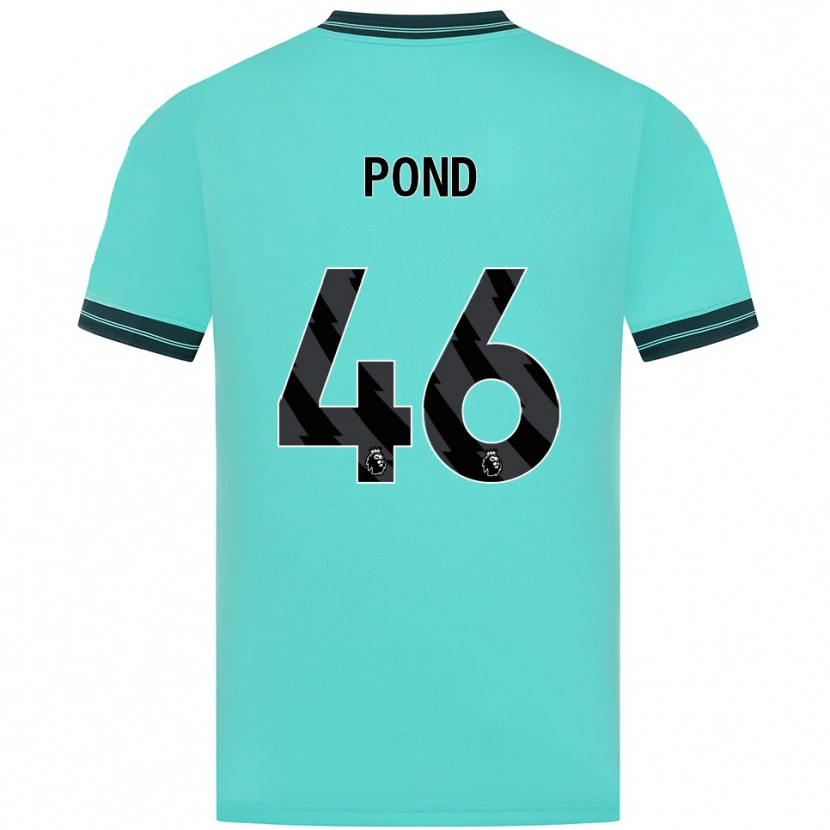 Danxen Donna Maglia Alfie Pond #46 Azzurro Verde Kit Gara Away 2025/26 Maglietta