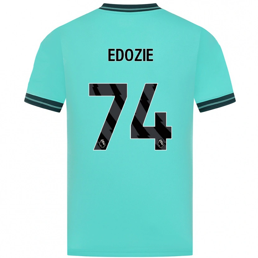 Danxen Donna Maglia Tom Edozie #74 Azzurro Verde Kit Gara Away 2025/26 Maglietta