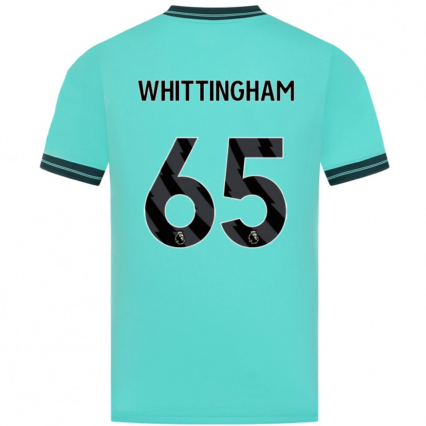 Danxen Donna Maglia Matthew Whittingham #65 Azzurro Verde Kit Gara Away 2025/26 Maglietta