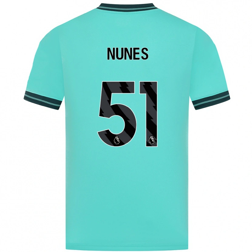 Danxen Donna Maglia Grazi Nunes #51 Azzurro Verde Kit Gara Away 2025/26 Maglietta