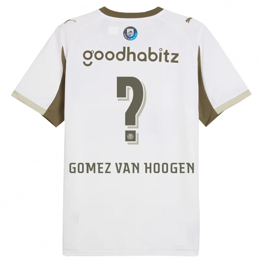 Danxen Donna Maglia Samuel Gomez Van Hoogen #0 Bianco Grigio Kit Gara Third 2025/26 Maglietta