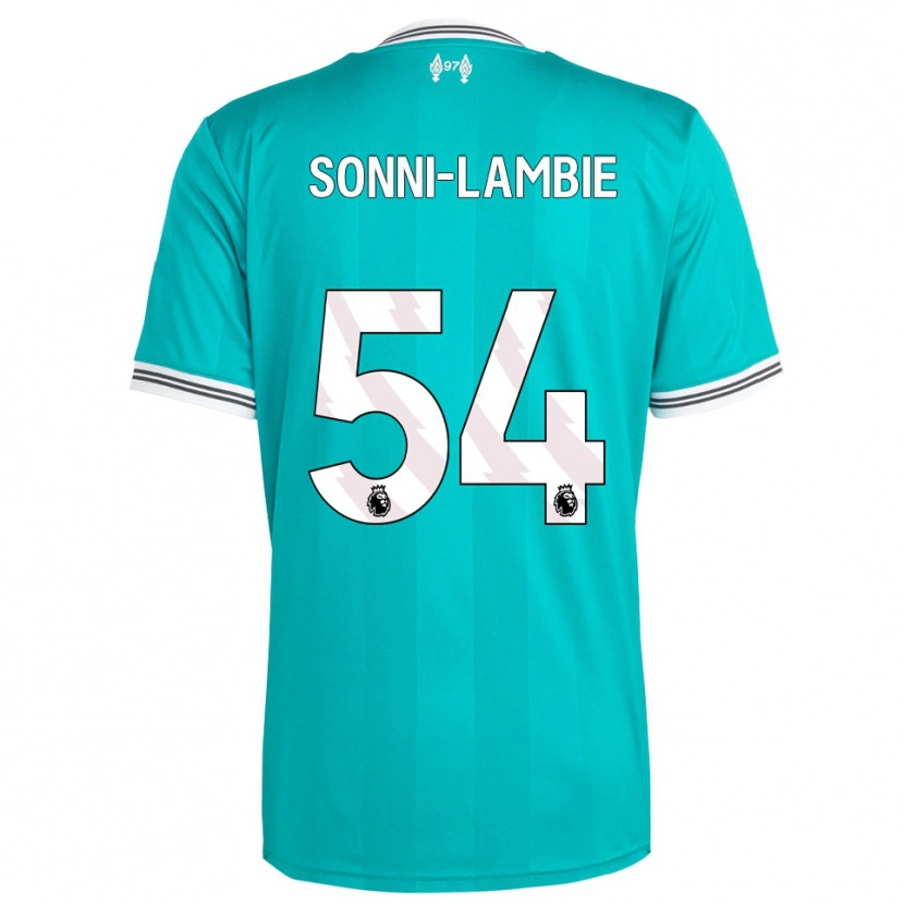 Danxen Donna Maglia Joshua Sonni-Lambie #54 Verde Bianco Kit Gara Third 2025/26 Maglietta