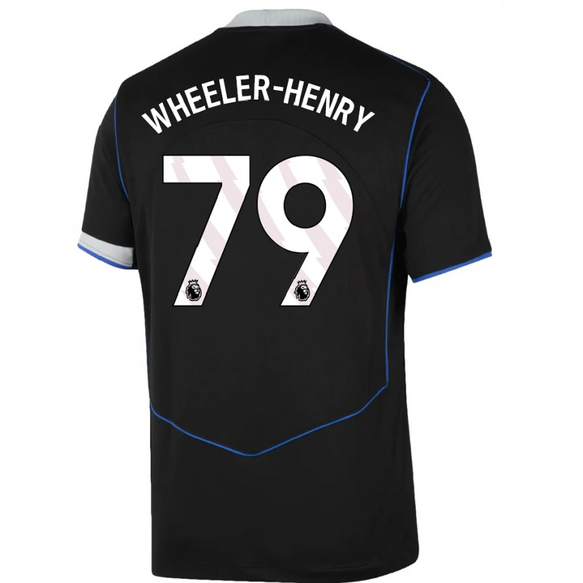 Danxen Donna Maglia Joseph Wheeler-Henry #79 Nero Blu Argento Kit Gara Third 2025/26 Maglietta