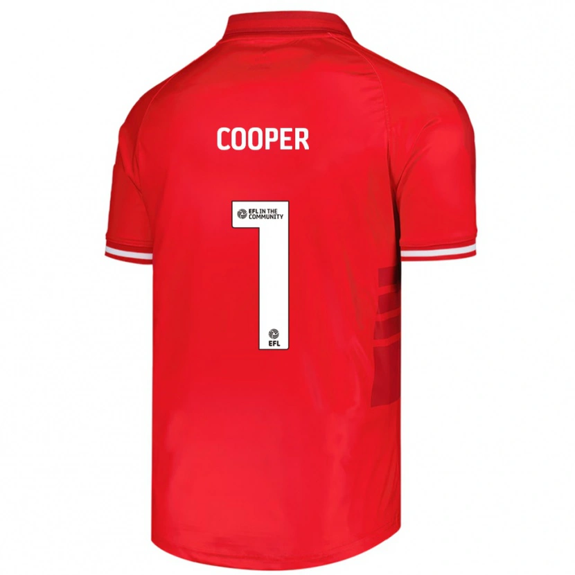 Danxen Bambino Maglia Murphy Cooper #1 Rosso Bianco Kit Gara Home 2025/26 Maglietta