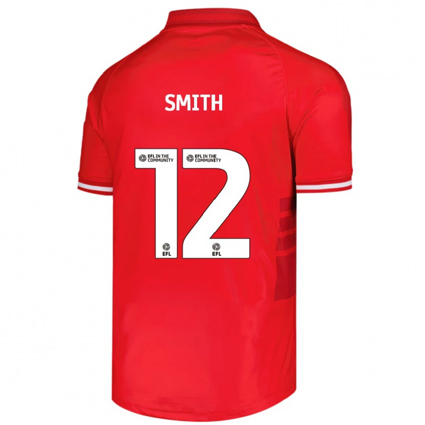 Danxen Bambino Maglia Jackson Smith #12 Rosso Bianco Kit Gara Home 2025/26 Maglietta