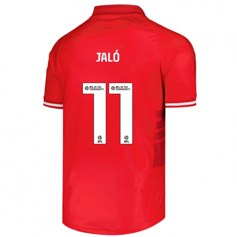 Danxen Bambino Maglia Fábio Jaló #11 Rosso Bianco Kit Gara Home 2025/26 Maglietta
