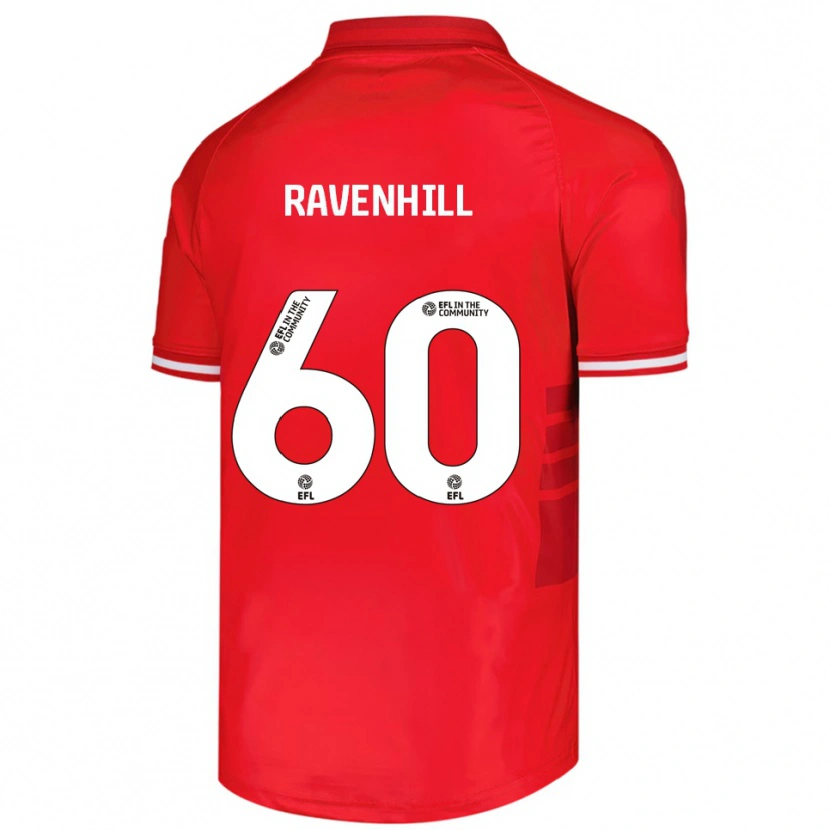 Danxen Bambino Maglia Rogan Ravenhill #60 Rosso Bianco Kit Gara Home 2025/26 Maglietta