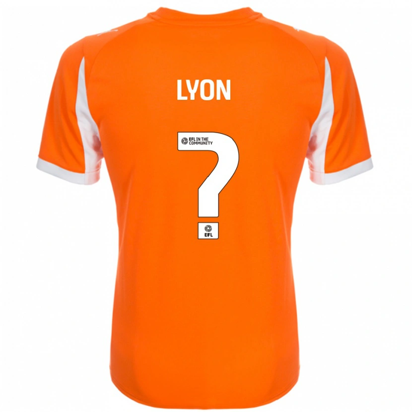 Danxen Bambino Maglia Moesha Lyon #0 Arancione Bianco Kit Gara Home 2025/26 Maglietta