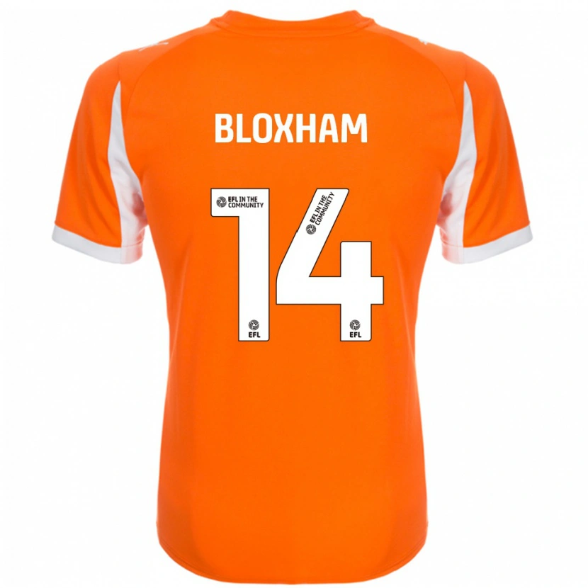 Danxen Bambino Maglia Tom Bloxham #14 Arancione Bianco Kit Gara Home 2025/26 Maglietta