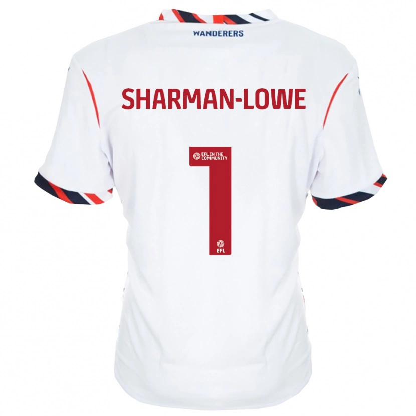 Danxen Bambino Maglia Teddy Sharman-Lowe #1 Bianco Rosso Kit Gara Home 2025/26 Maglietta
