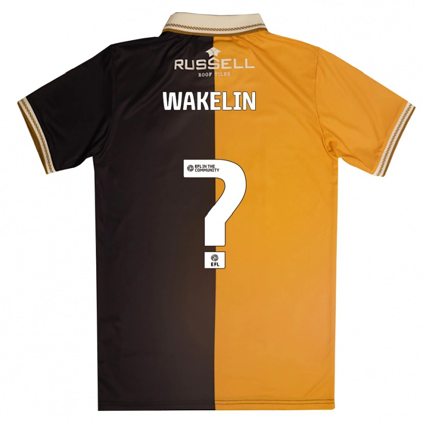 Danxen Bambino Maglia Ronny Wakelin #0 Giallo Nero Kit Gara Home 2025/26 Maglietta