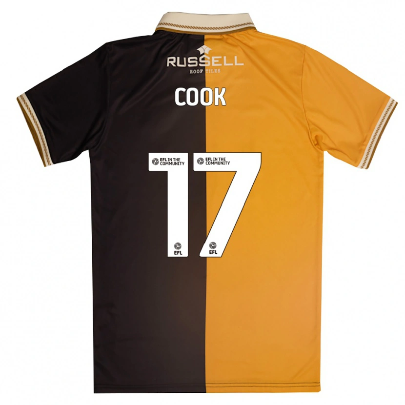 Danxen Bambino Maglia Spencer Cook #17 Giallo Nero Kit Gara Home 2025/26 Maglietta