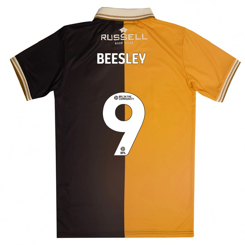 Danxen Bambino Maglia Jake Beesley #9 Giallo Nero Kit Gara Home 2025/26 Maglietta