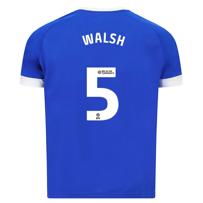Danxen Bambino Maglia Siobhan Walsh #5 Blu Bianco Kit Gara Home 2025/26 Maglietta