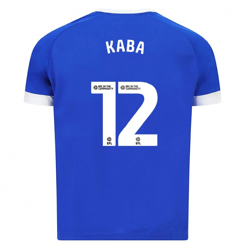 Danxen Bambino Maglia Sekou Kaba #12 Blu Bianco Kit Gara Home 2025/26 Maglietta