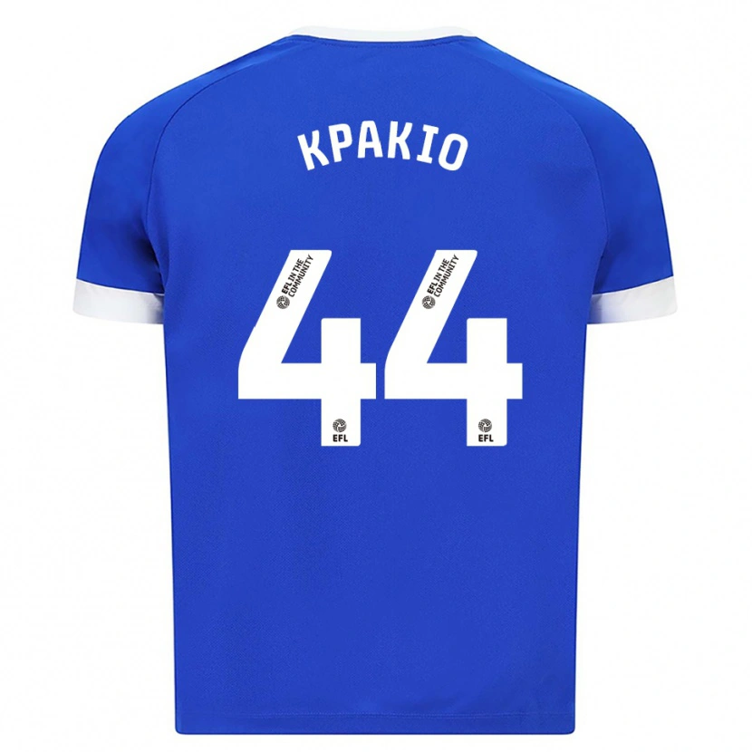 Danxen Bambino Maglia Ronan Kpakio #44 Blu Bianco Kit Gara Home 2025/26 Maglietta
