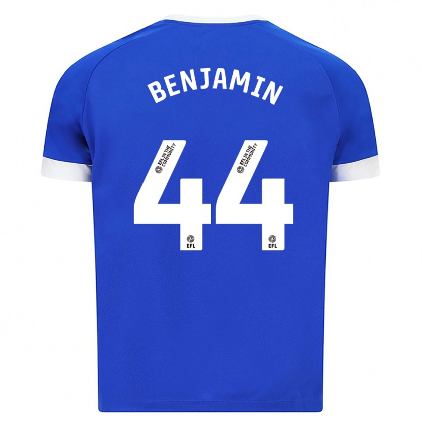 Danxen Bambino Maglia Xavier Benjamin #44 Blu Bianco Kit Gara Home 2025/26 Maglietta