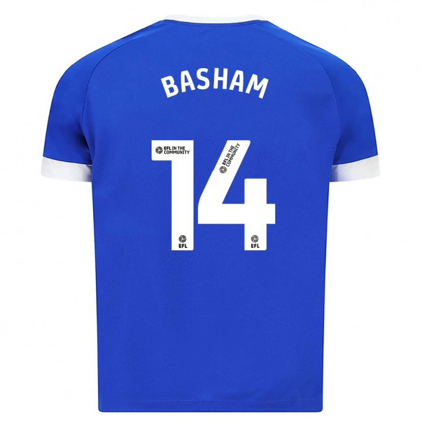 Danxen Bambino Maglia Olivia Basham #14 Blu Bianco Kit Gara Home 2025/26 Maglietta