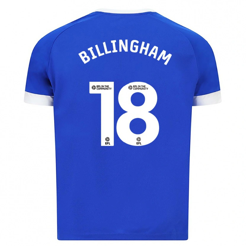 Danxen Bambino Maglia Lily Billingham #18 Blu Bianco Kit Gara Home 2025/26 Maglietta