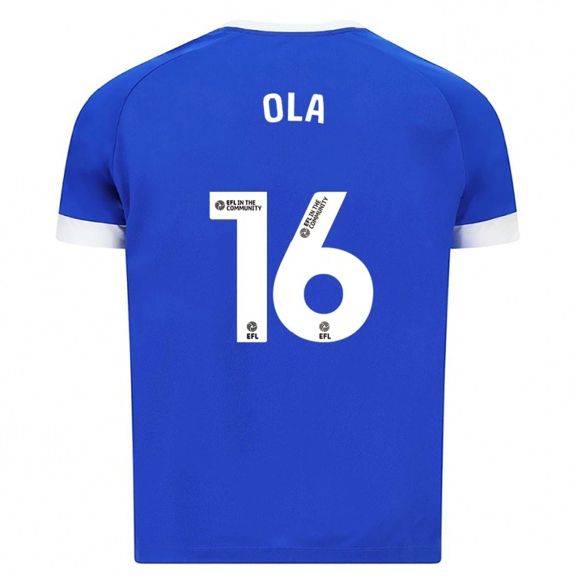 Danxen Bambino Maglia Daniel Ola #16 Blu Bianco Kit Gara Home 2025/26 Maglietta