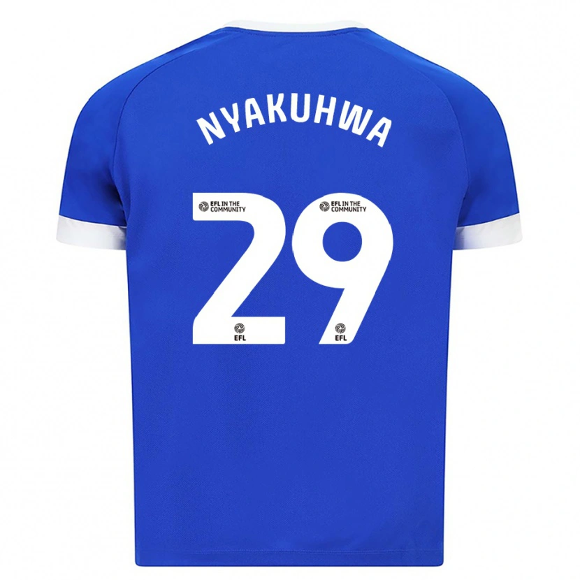 Danxen Bambino Maglia Tanatswa Nyakuhwa #29 Blu Bianco Kit Gara Home 2025/26 Maglietta