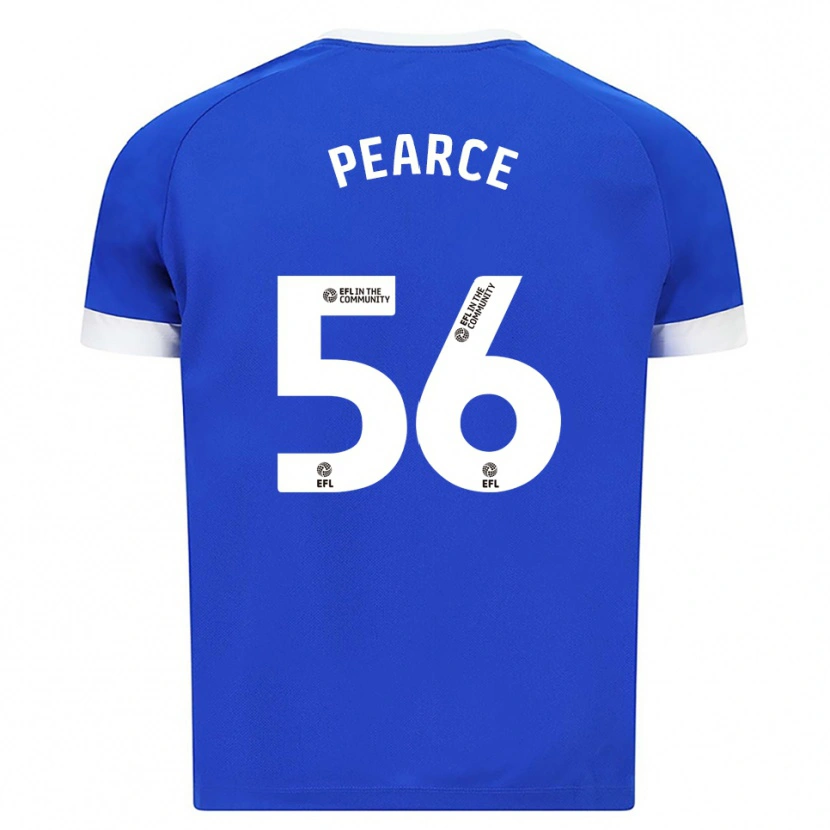 Danxen Bambino Maglia Luke Pearce #56 Blu Bianco Kit Gara Home 2025/26 Maglietta