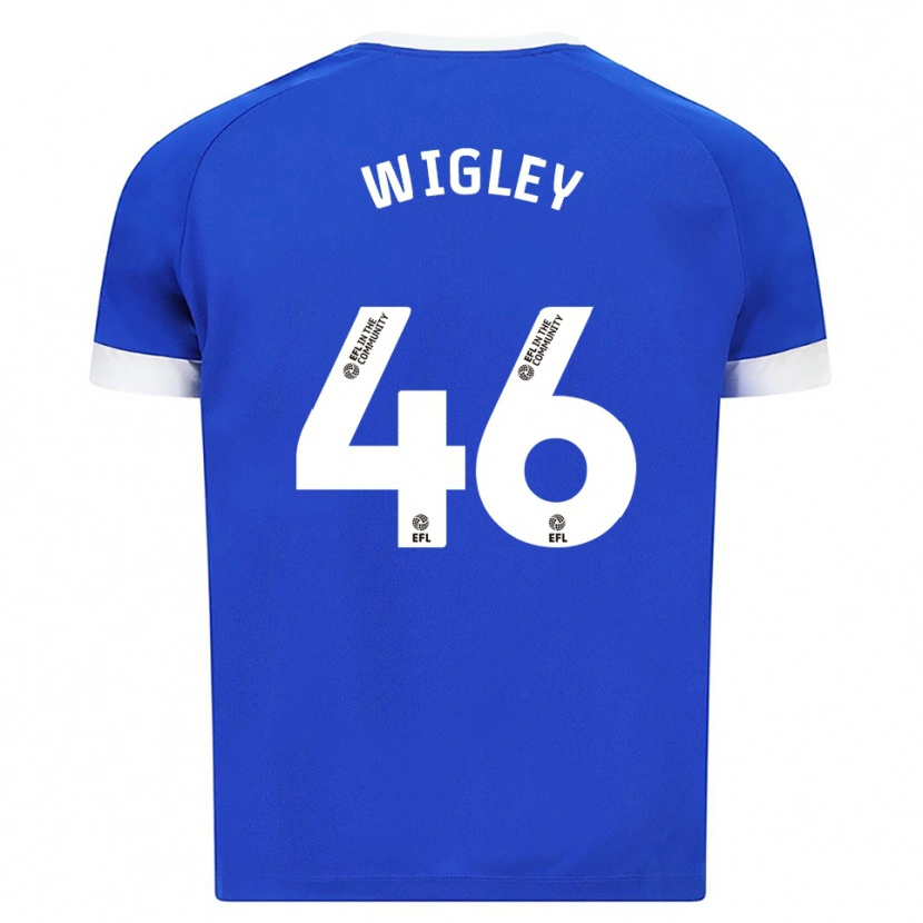 Danxen Bambino Maglia Morgan Wigley #46 Blu Bianco Kit Gara Home 2025/26 Maglietta