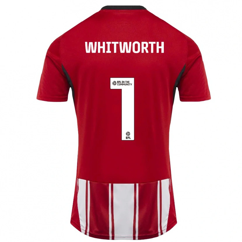 Danxen Bambino Maglia Joe Whitworth #1 Rosso Bianco Nero Kit Gara Home 2025/26 Maglietta