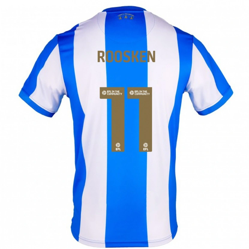 Danxen Bambino Maglia Ruben Roosken #11 Blu Bianco Kit Gara Home 2025/26 Maglietta