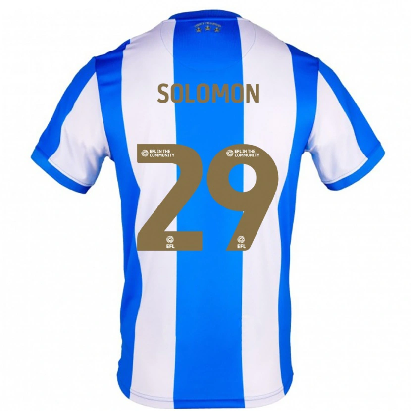 Danxen Bambino Maglia Eko Solomon #29 Blu Bianco Kit Gara Home 2025/26 Maglietta