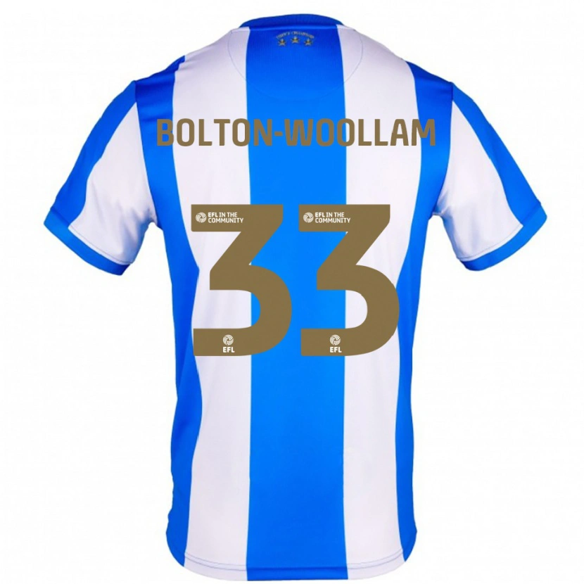 Danxen Bambino Maglia Kacey Bolton-Woollam #33 Blu Bianco Kit Gara Home 2025/26 Maglietta