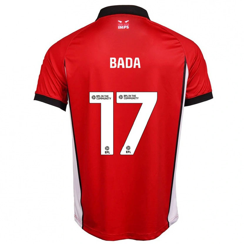 Danxen Bambino Maglia Oluwatimisimi Bada #17 Rosso Bianco Kit Gara Home 2025/26 Maglietta