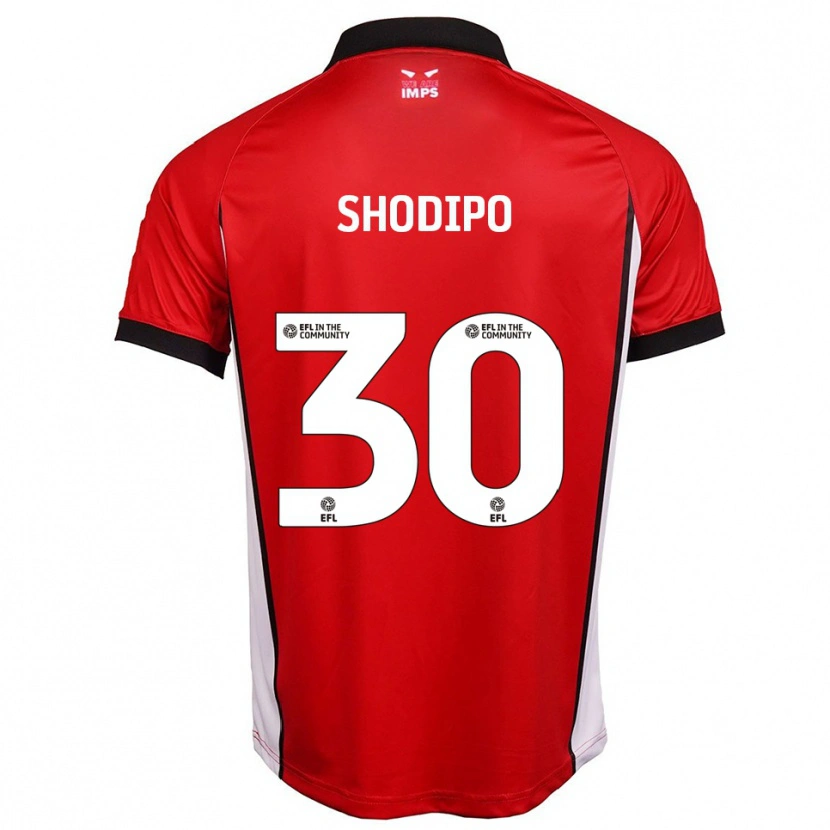 Danxen Bambino Maglia Olamide Shodipo #30 Rosso Bianco Kit Gara Home 2025/26 Maglietta