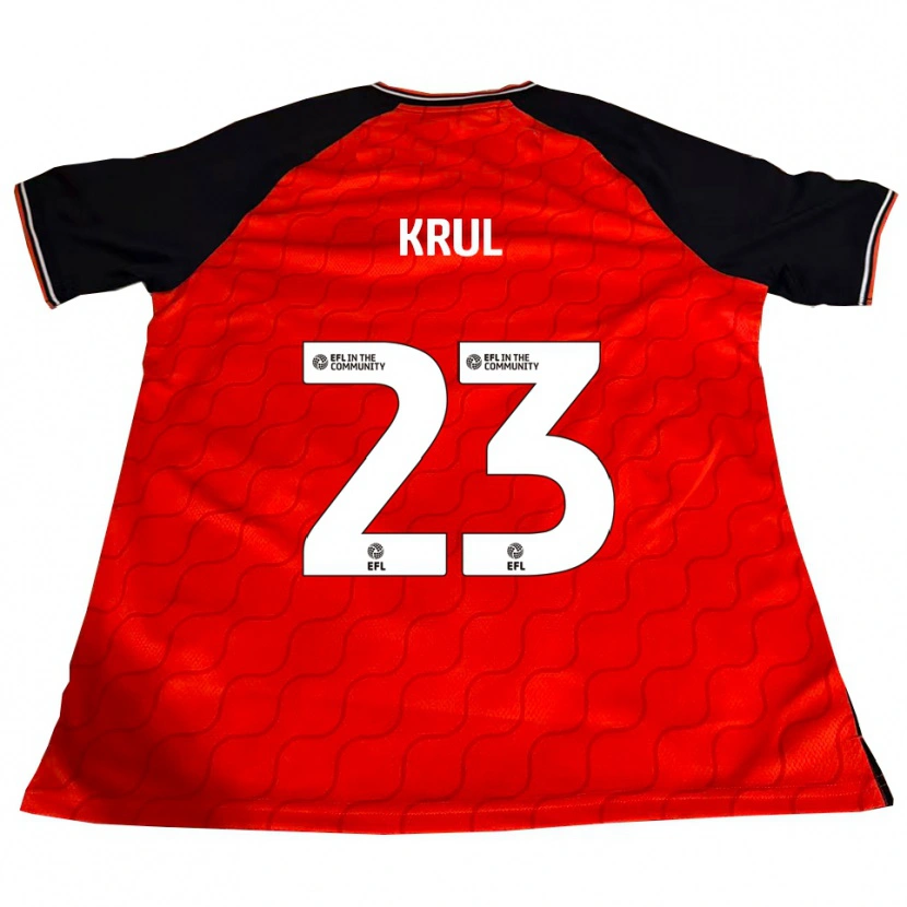 Danxen Bambino Maglia Tim Krul #23 Arancione Nero Bianco Kit Gara Home 2025/26 Maglietta
