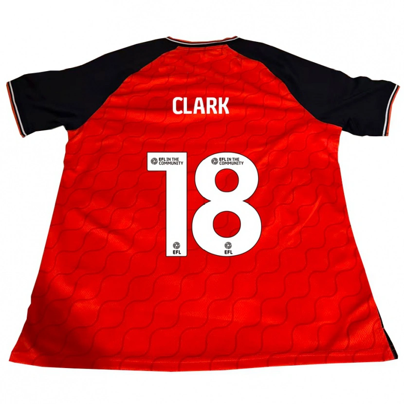 Danxen Bambino Maglia Jordan Clark #18 Arancione Nero Bianco Kit Gara Home 2025/26 Maglietta