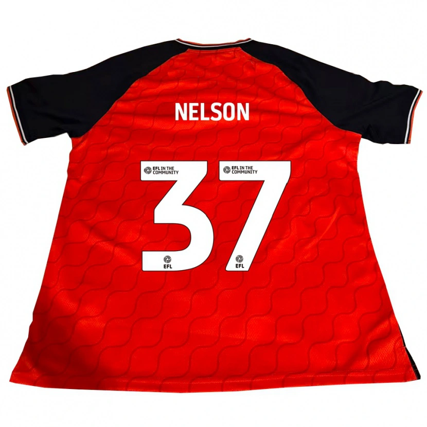Danxen Bambino Maglia Zack Nelson #37 Arancione Nero Bianco Kit Gara Home 2025/26 Maglietta