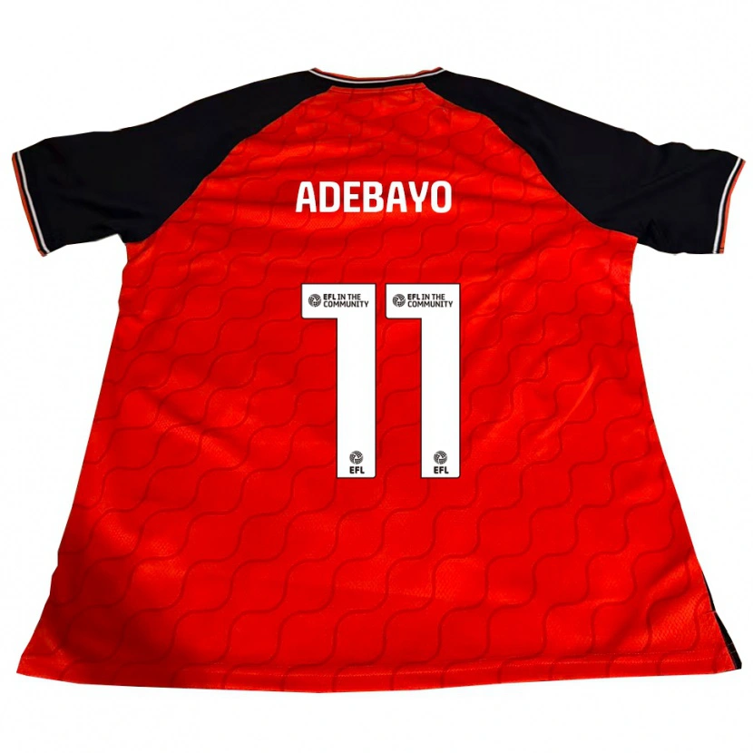 Danxen Bambino Maglia Elijah Adebayo #11 Arancione Nero Bianco Kit Gara Home 2025/26 Maglietta
